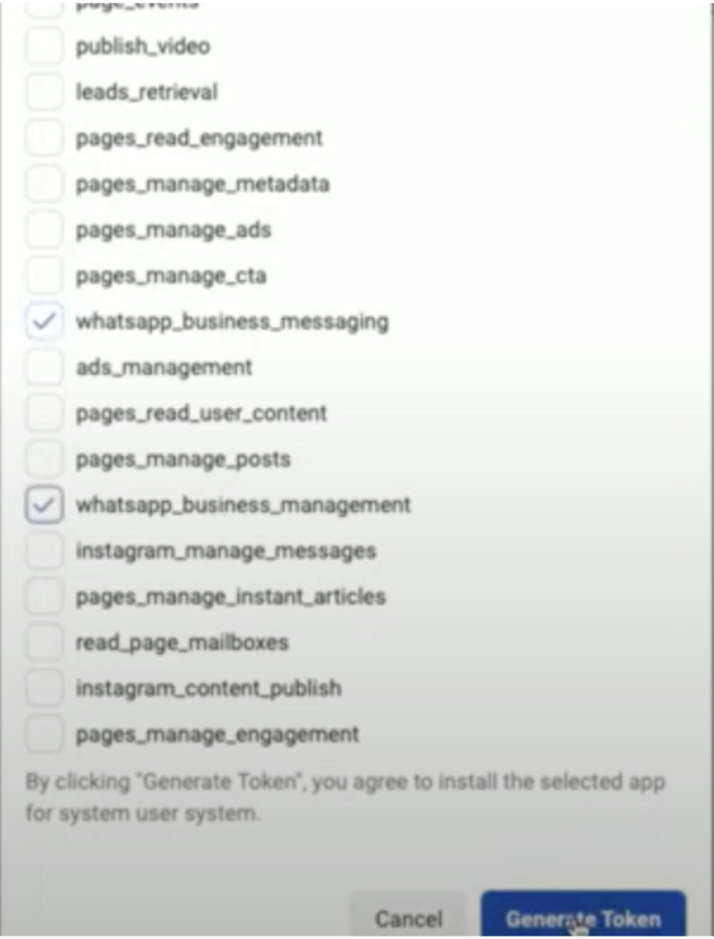 Create an app on the Meta portal.